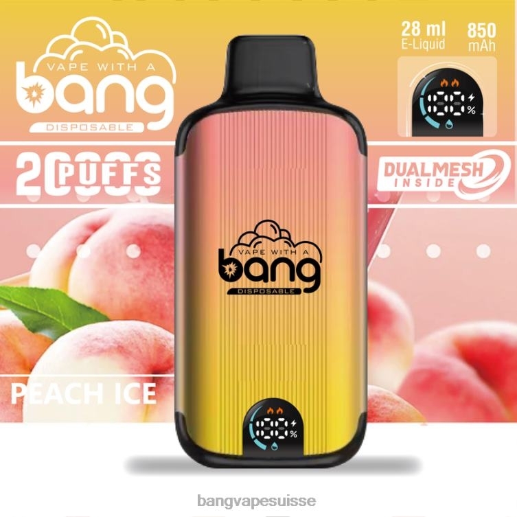 Bang Vape Digital Smart Screen 20000 bouffées jetable Vape Gang Disposables P242D3
