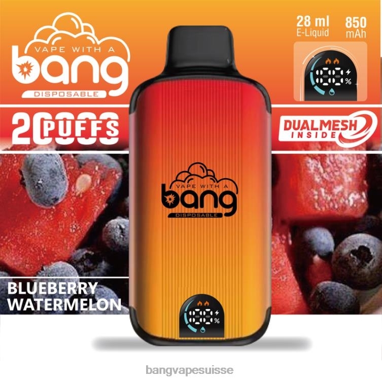 Bang Vape Digital Smart Screen 20000 bouffées jetable Vape Gang Disposables P242D3