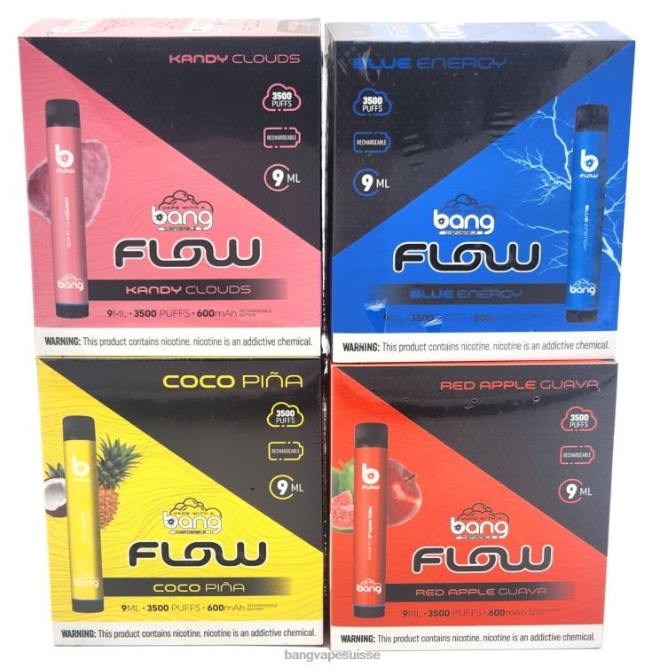 Bang Vape Flow 3 500 bouffées (boîte de 10) jetable Bang Vape Shop P242D37