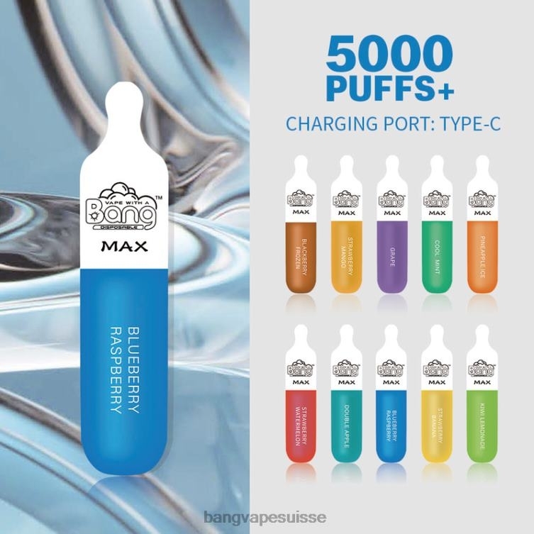 Bang Vape Max Barre de 5000 bouffées jetable Vape Gang Disposables Xl P242D10
