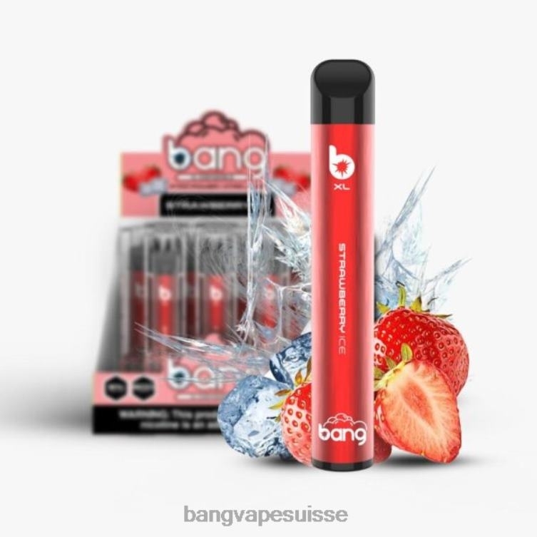 Bang Vape XL jetable glace à la fraise Bang Vape Genève P242D34