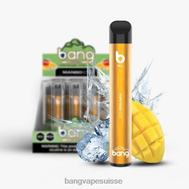 Bang Vape XL jetable glace à la mangue Vape Gang Suisse P242D31