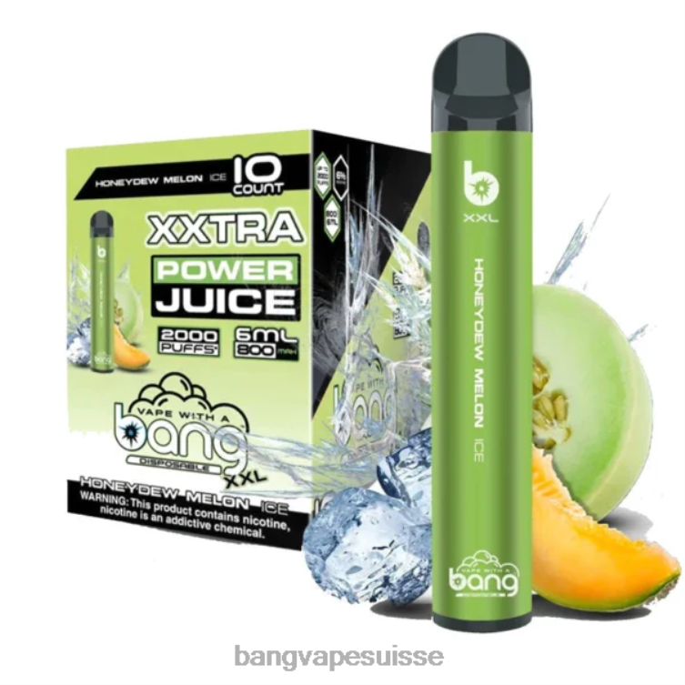 Bang Vape XXL 2000 bouffées glace au melon miel Bang Xxl Disposable Vape Review P242D18