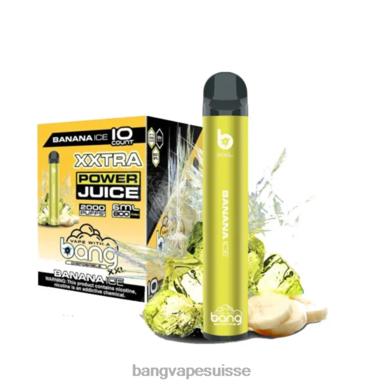 Bang Vape XXL 2000 bouffées glace à la banane Vape Gang Disposables P242D13