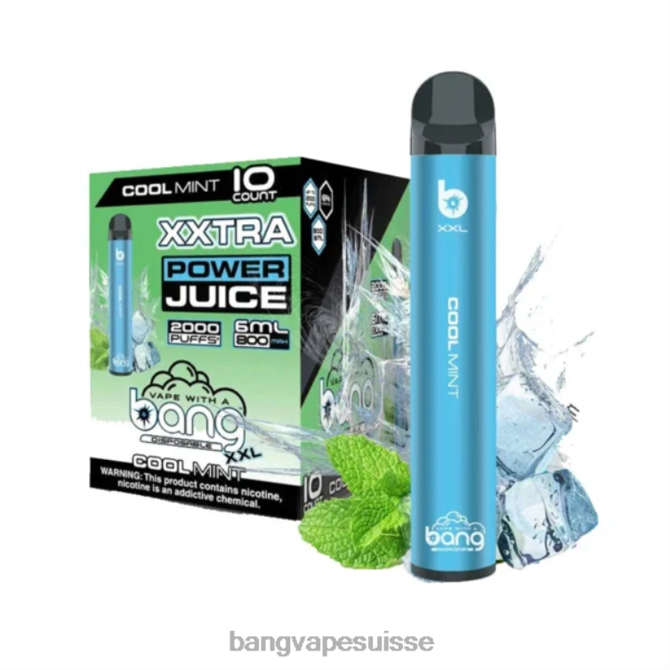 Bang Vape XXL 2000 bouffées menthe fraîche Vape With A Bang Disposable P242D16