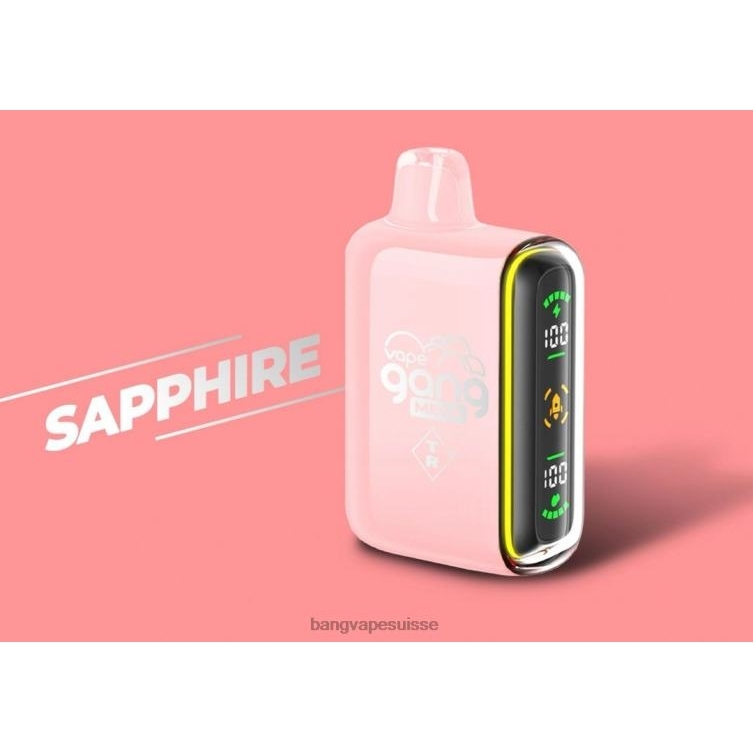 Vape Gang MEGA Vape jetable 20 000 bouffées (boîte de 5) saphir Bang Vape Shop P242D59